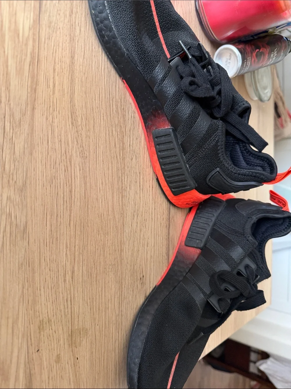 Adidas Star Wars Unisex Black Sneakers with Red Stripe